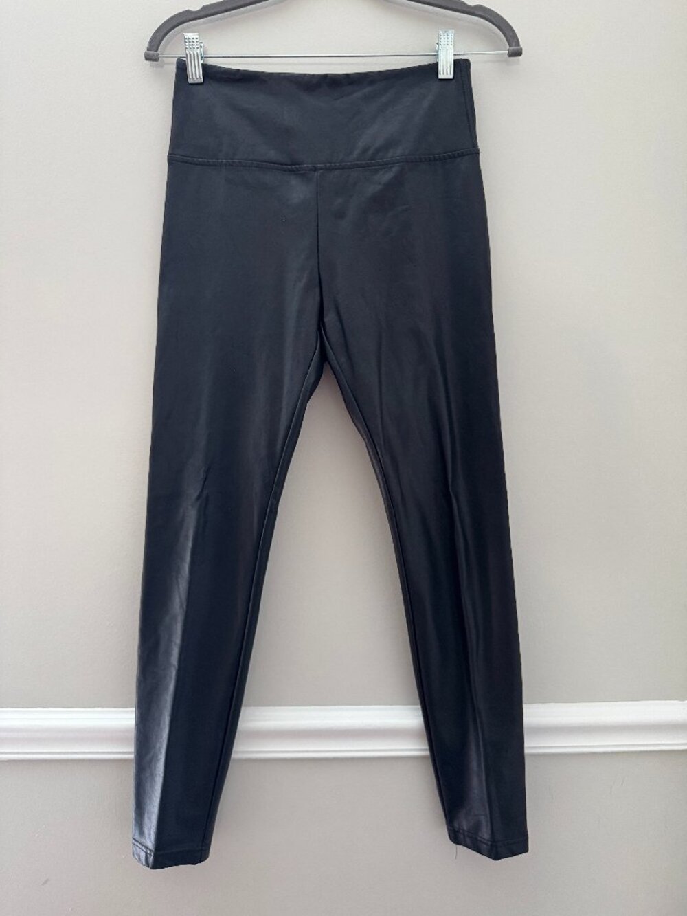 Boston Proper Black Faux Leather Leggings Size XS